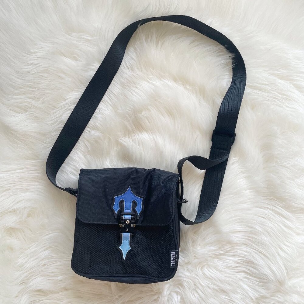 Trapstar Black Gradient Blue Irongate T 1.0 Oxford Cloth Crossbody Purse Bag